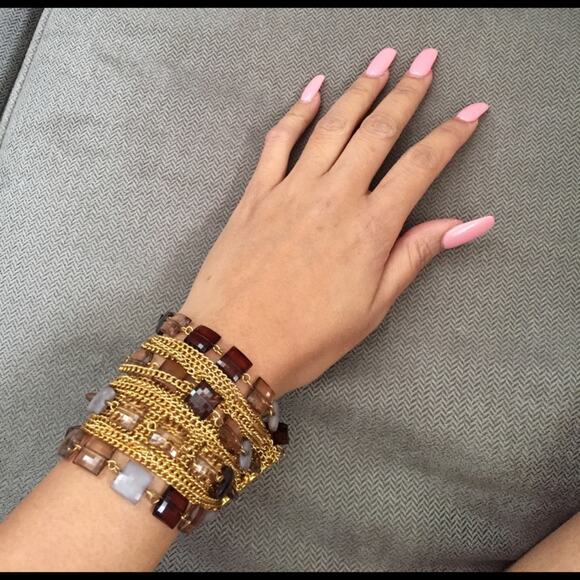 Unknown Jewelry - Gold Multiple Beads Bracelet